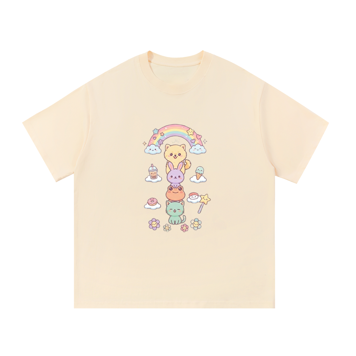 Rainbow Friends Kawaii Graphic T-Shirt