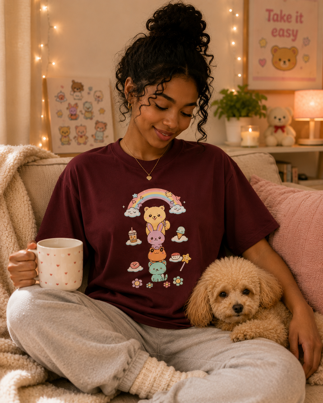 Rainbow Friends Kawaii Graphic T-Shirt