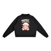 Protect Your Peace Kawaii Puppy Crewneck Sweatshirt